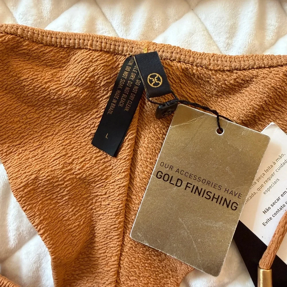 Women's Triangle String Bikini - Brown by VIX SWIMWEAR - Picture 4 of 5